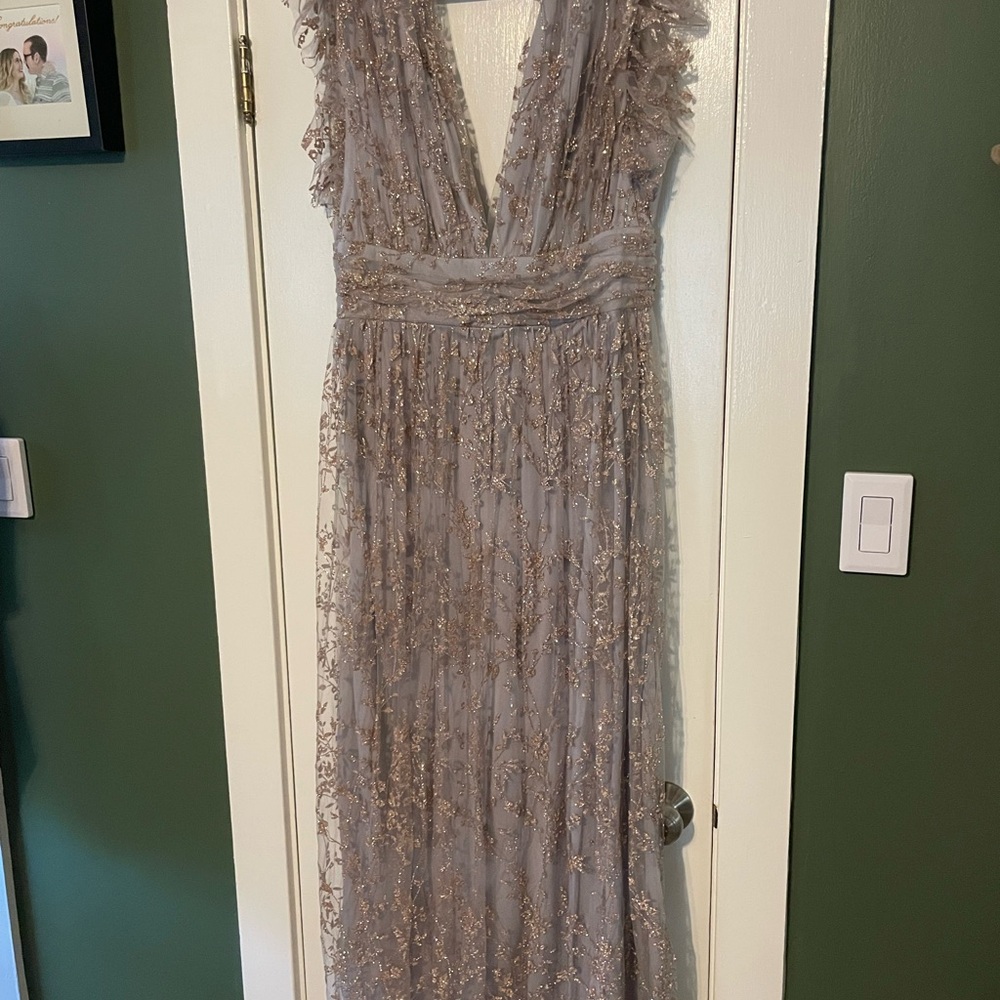 Baltic Born Lavender Maxi Dress with Rose Gold Embroidery - Picture 9 of 11